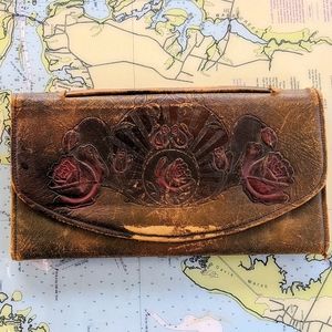 Antique Leather Clutch